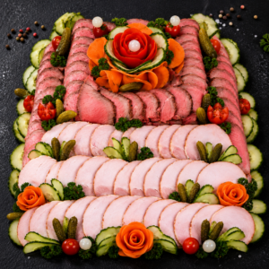assiette de viande froide
