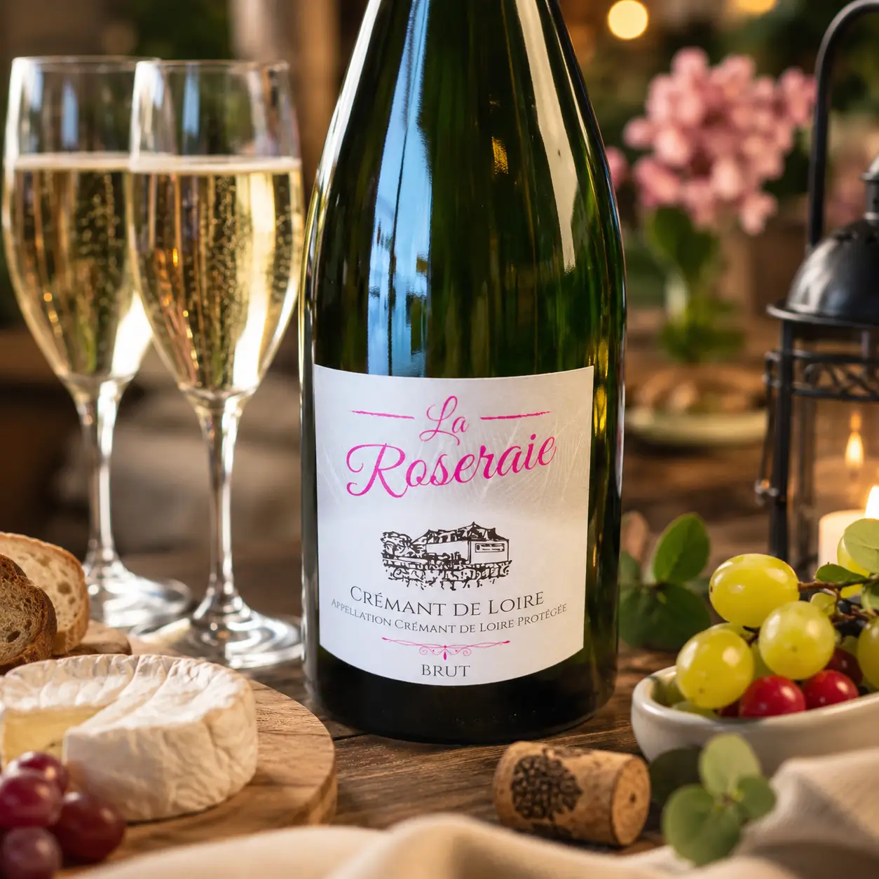 Crémant de Loire Blanc Brut - La Roseraie 1 Crémant de Loire Blanc - La Roseraie